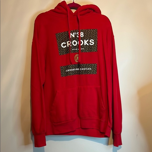 Crooks & Castles Red Men's Sweater - Picture 3 of 7